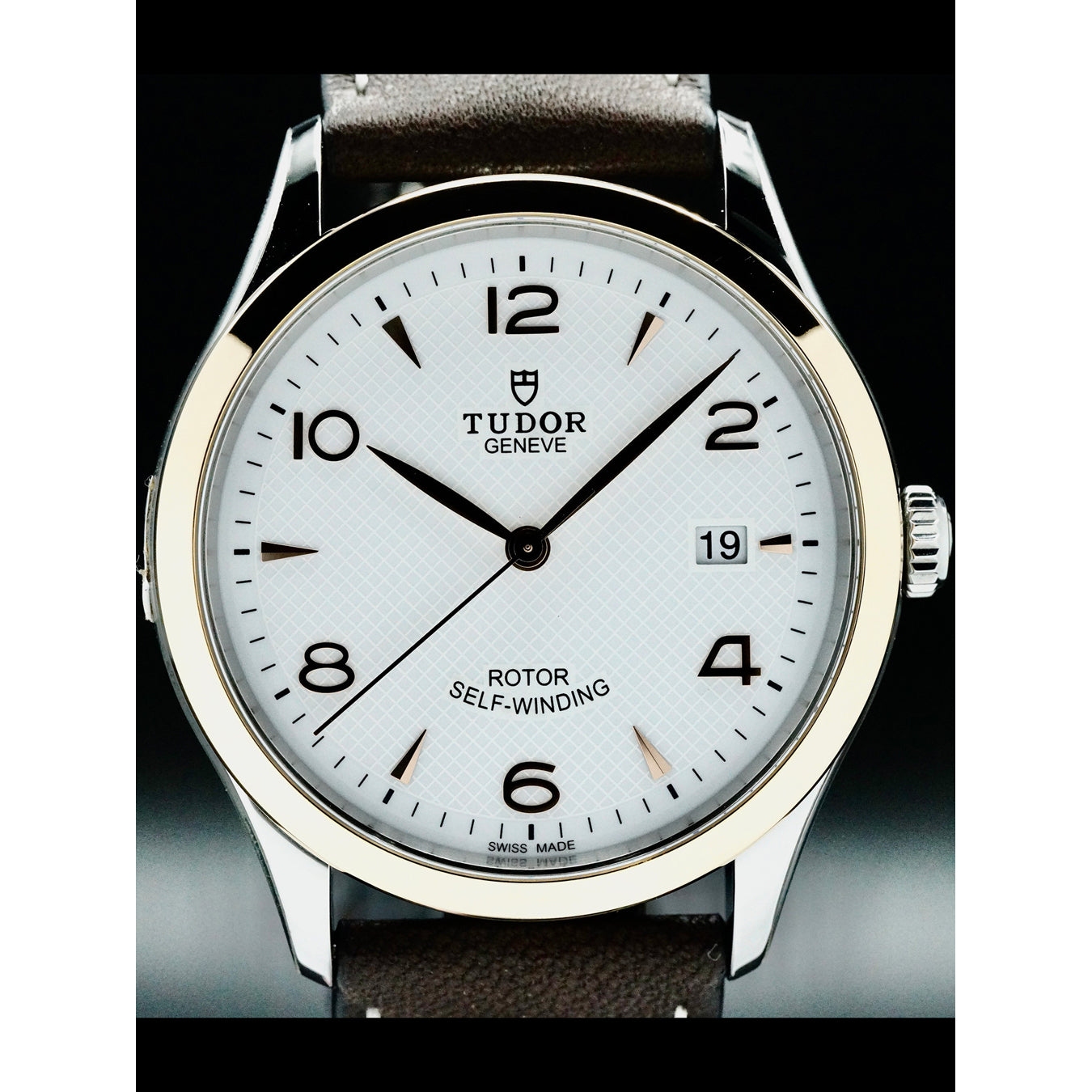 Tudor M 91551-0010 Steel Case Rose Gold Bezel