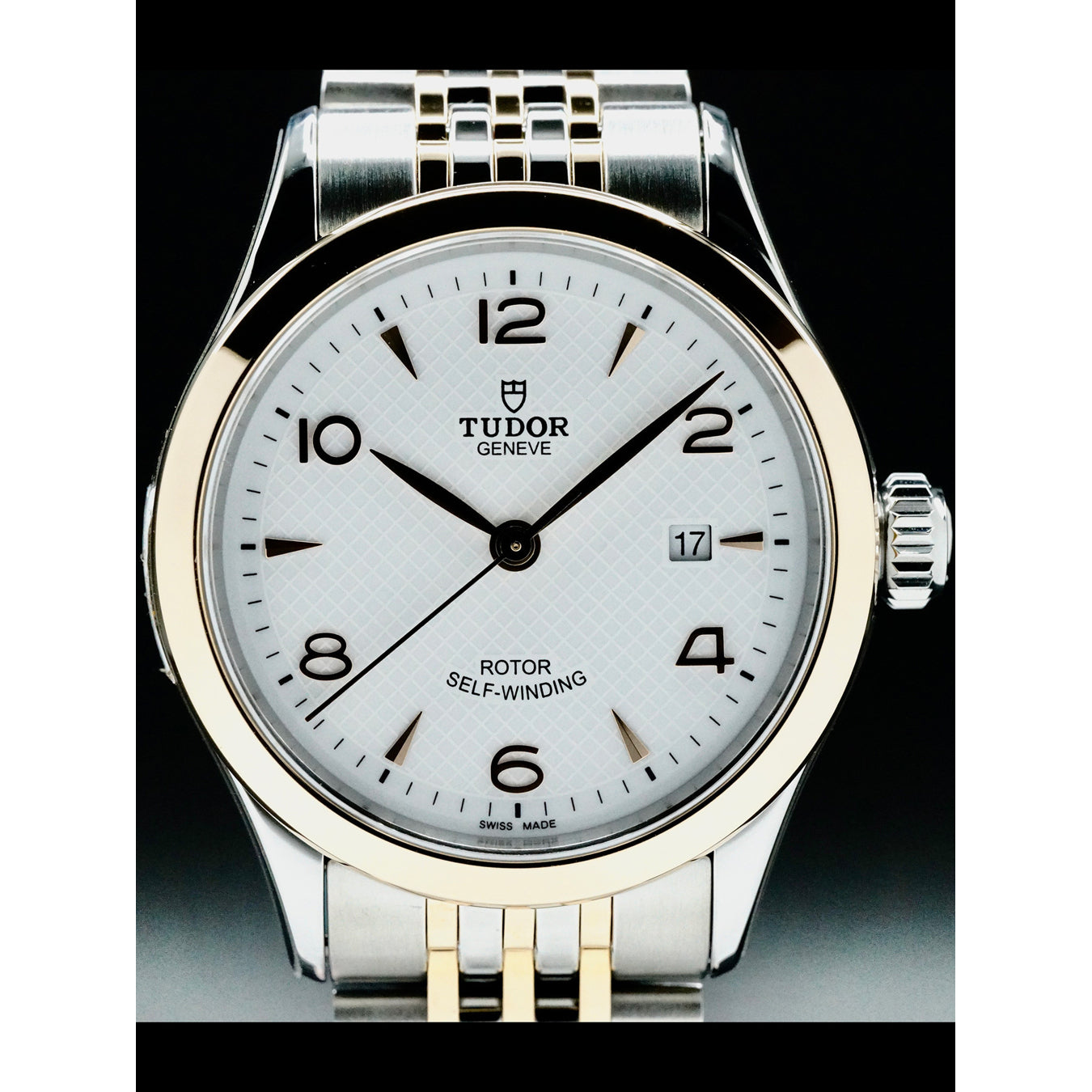Tudor M 91351-0009 Steel Case Rose Gold Bezel