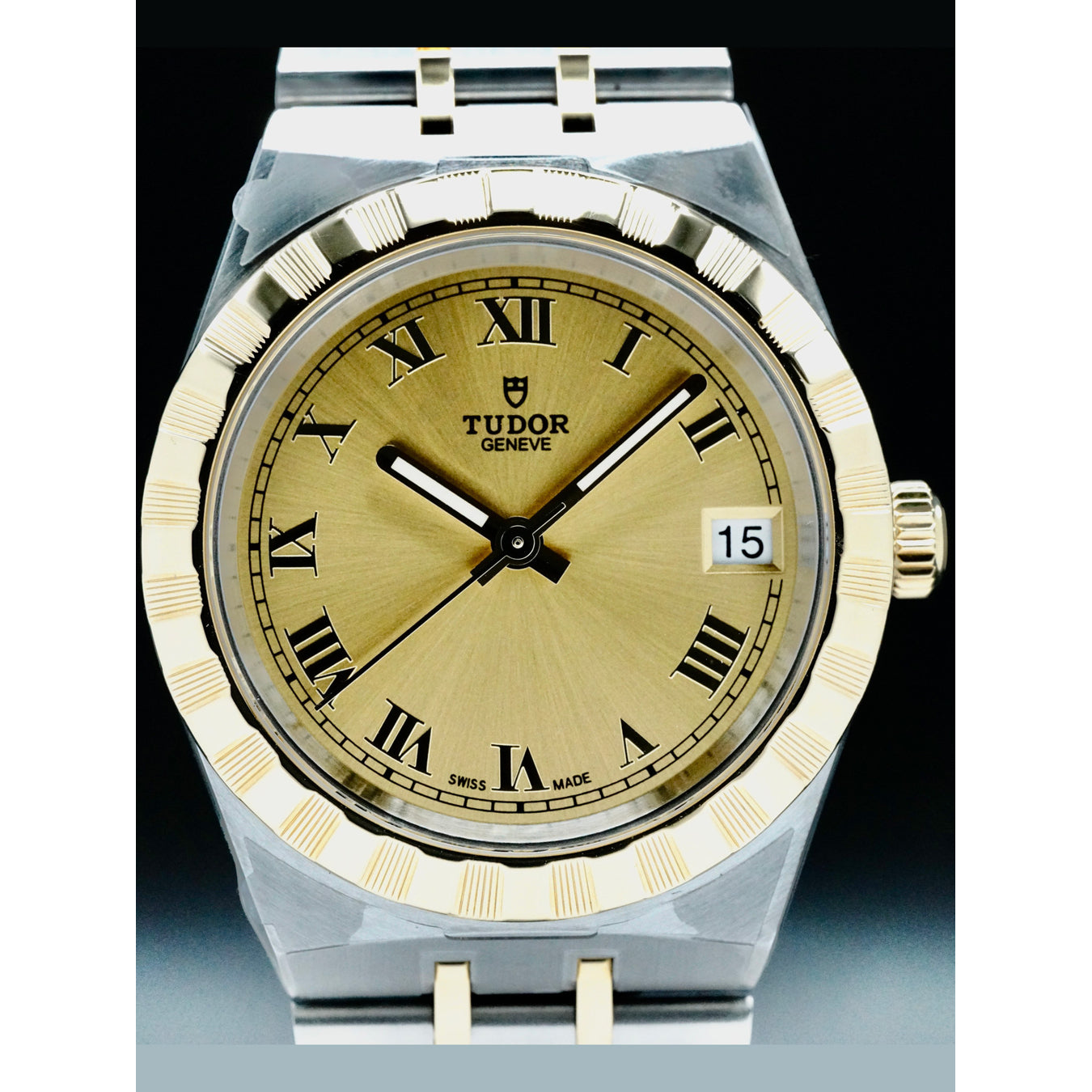 Tudor 28403-0004 Royal Steel Case Yellow gold Bezel