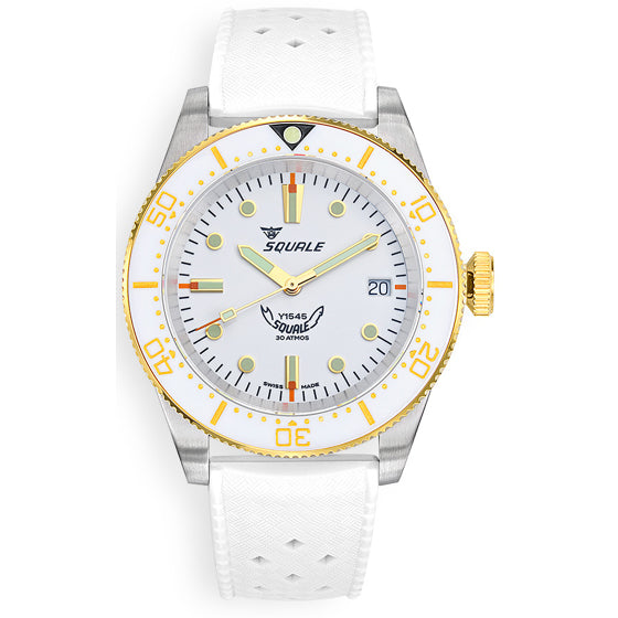 Squale 1545WTWT.HTW 1545 White on Strap