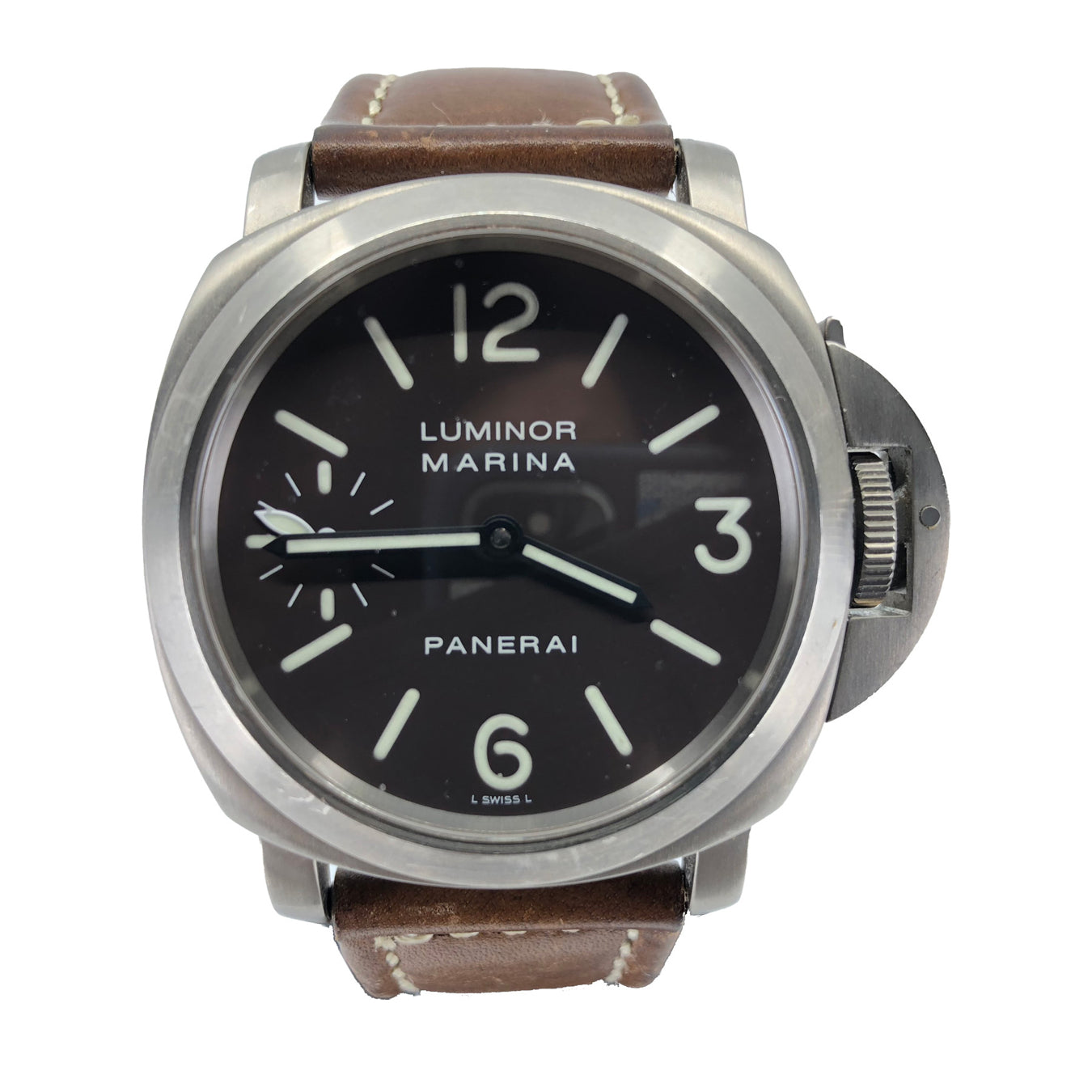 Panerai PAM00061 Luminor Marina Titanium Brown
