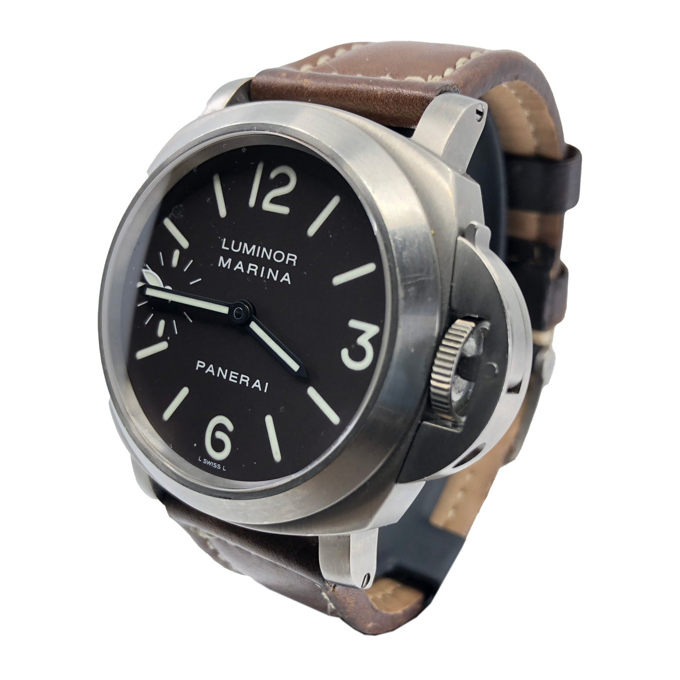 Panerai PAM00061 Luminor Marina Titanium Brown