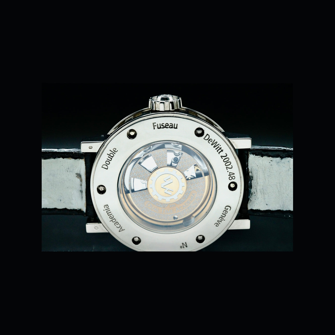 DeWitt AC.2002.48.M687 Academia Double Fuseau 18k White Gold