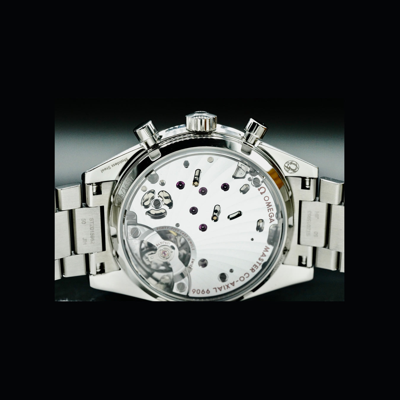 Omega 332.10.41.51.11.001 Speedmaster 57 Coaxial Chronometer Chronograph Red Dial 40.5mm on Bracelet