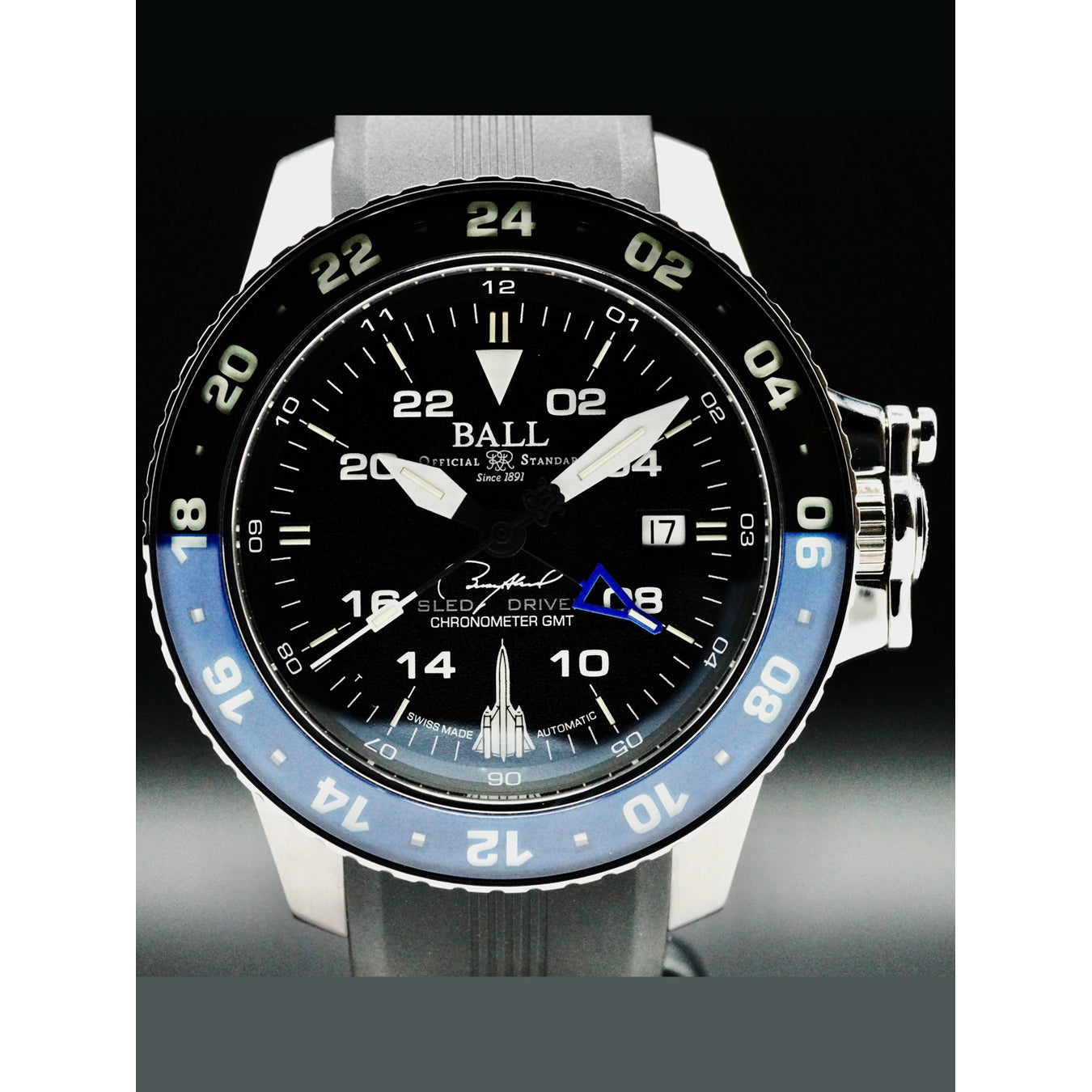 Ball DG2018C-S17C-BK Engineer Hydrocarbon AERO GMT Sled Driver 42mm