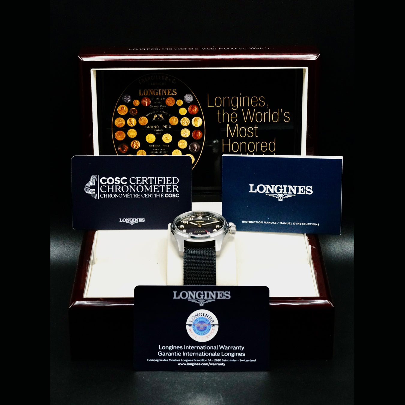 Longines L3.810.1.53.2 Spirit Titanium on Strap