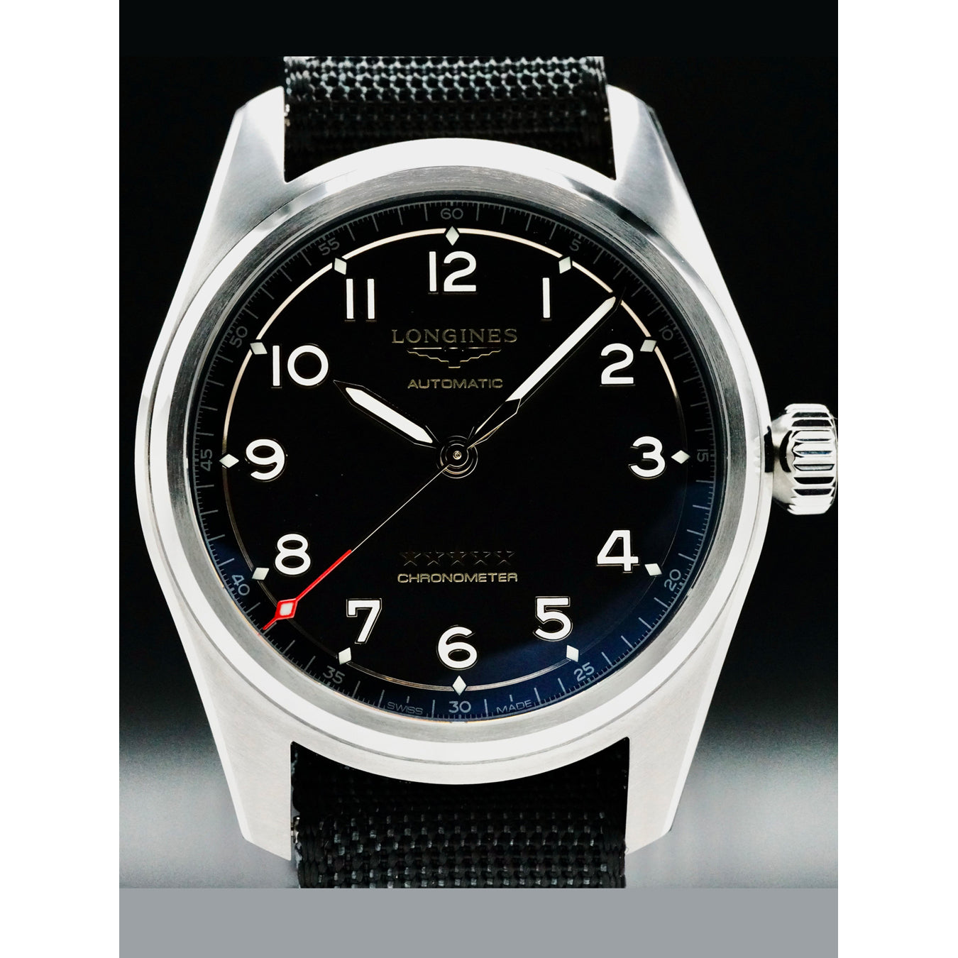 Longines L3.810.1.53.2 Spirit Titanium on Strap