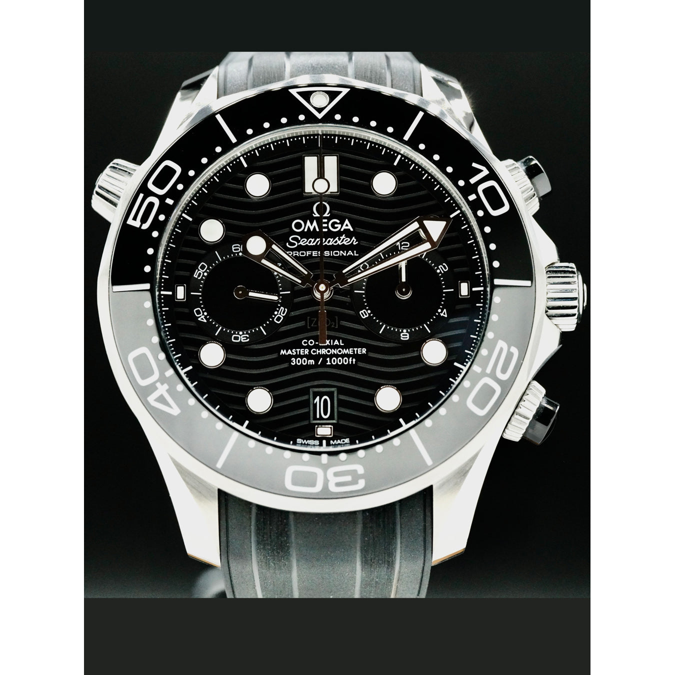 Omega Seamaster Diver 300 Chronograph Black Dial 210.30.44.51.01.001