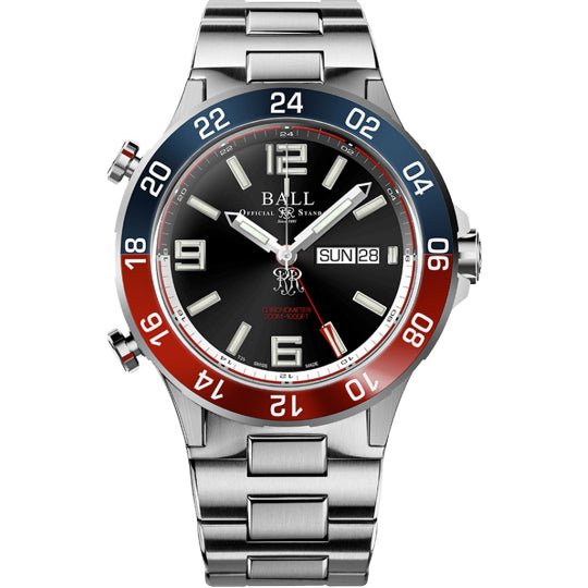 Ball DG3222A-S1CJ-BK Roadmaster Marine GMT Black Dial 42mm