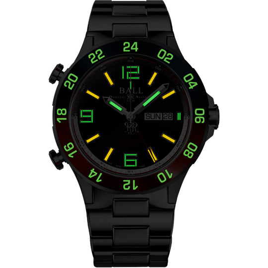Ball DG3222A-S1CJ-BK Roadmaster Marine GMT Black Dial 42mm