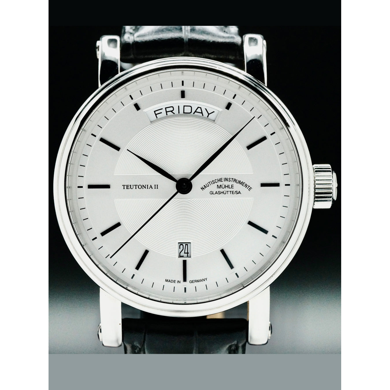 Mühle Glashütte M1-33-65-LB Teutonia II Tag Datum