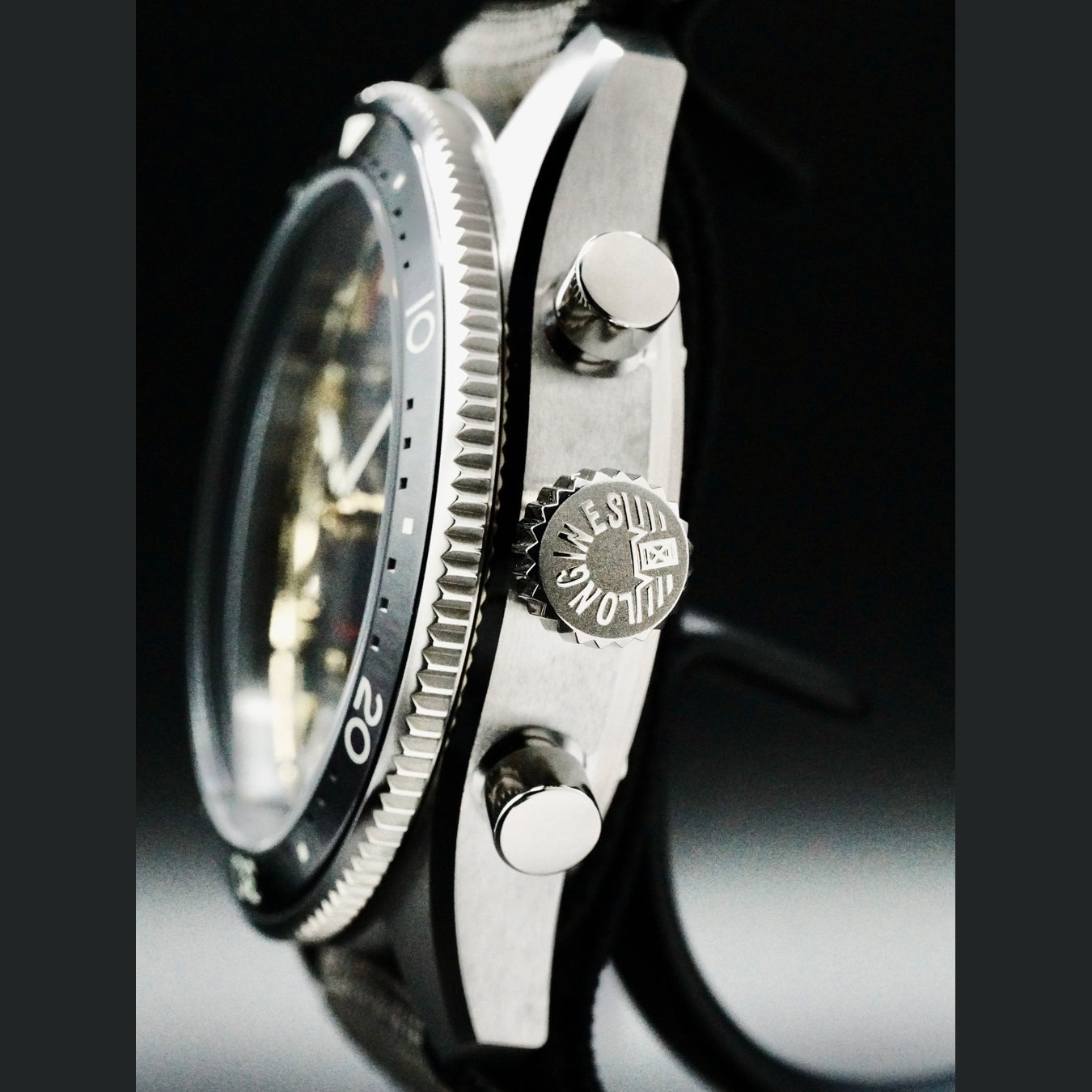 Longines Spirit L3.821.1.53.2 Anthracite Dial on Strap