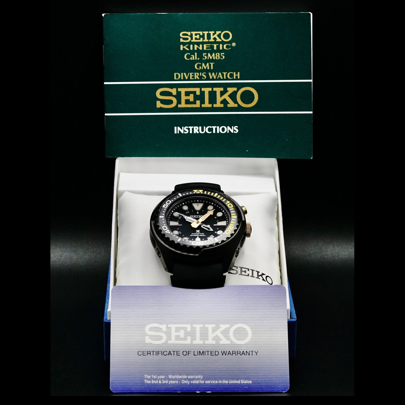 Seiko Prospex SUN045P1 Kinetic GMT Diver's 200M