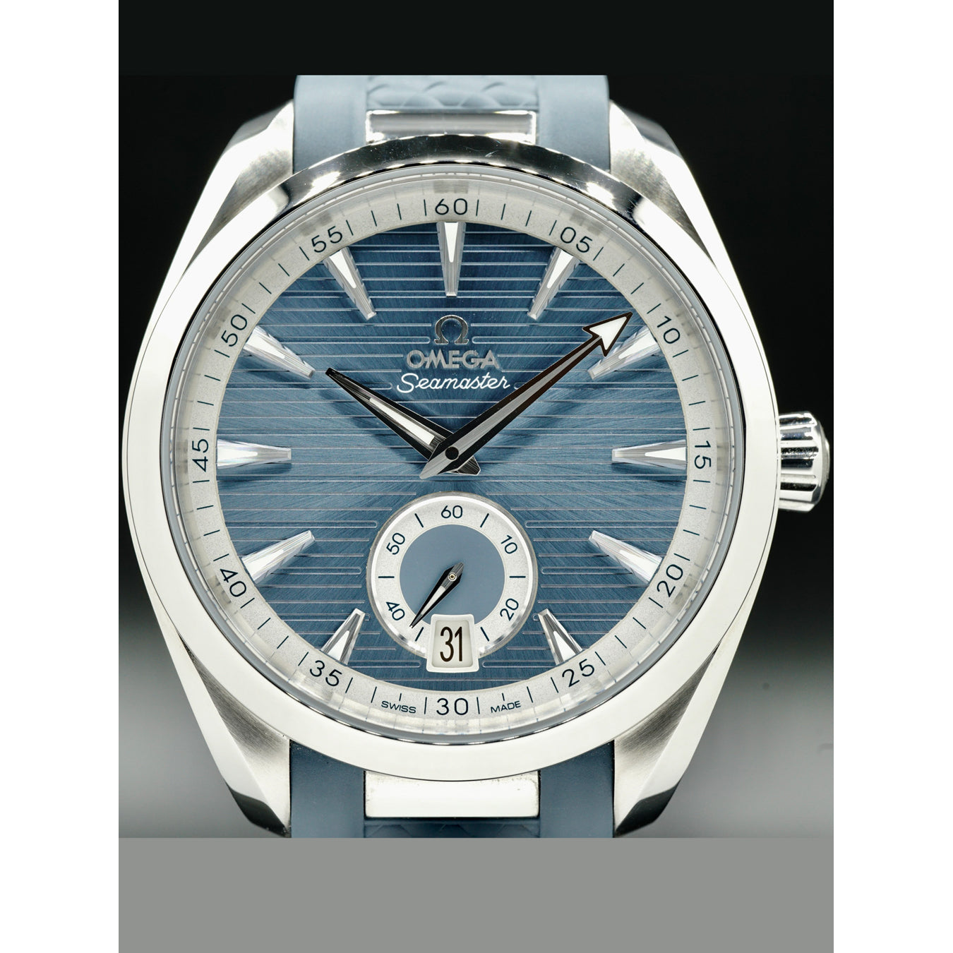 Omega 220.12.41.21.03.005 Aqua Terra 150M Small Seconds Blue Dial