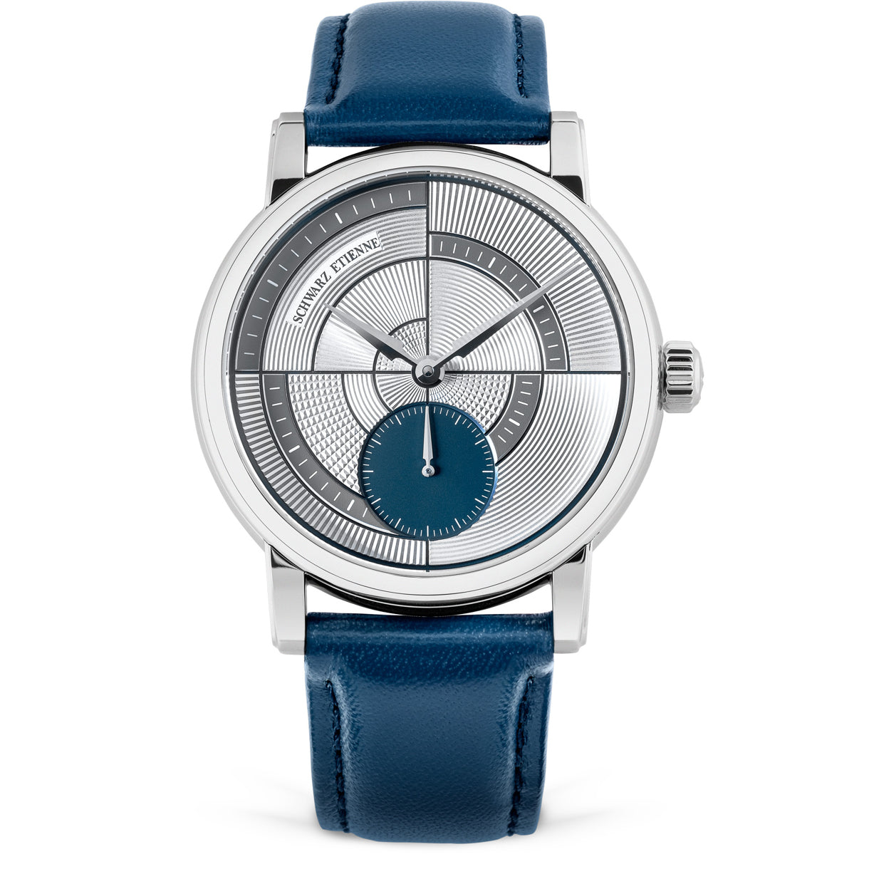 Schwarz Etienne Roma Geometry Silver Blue