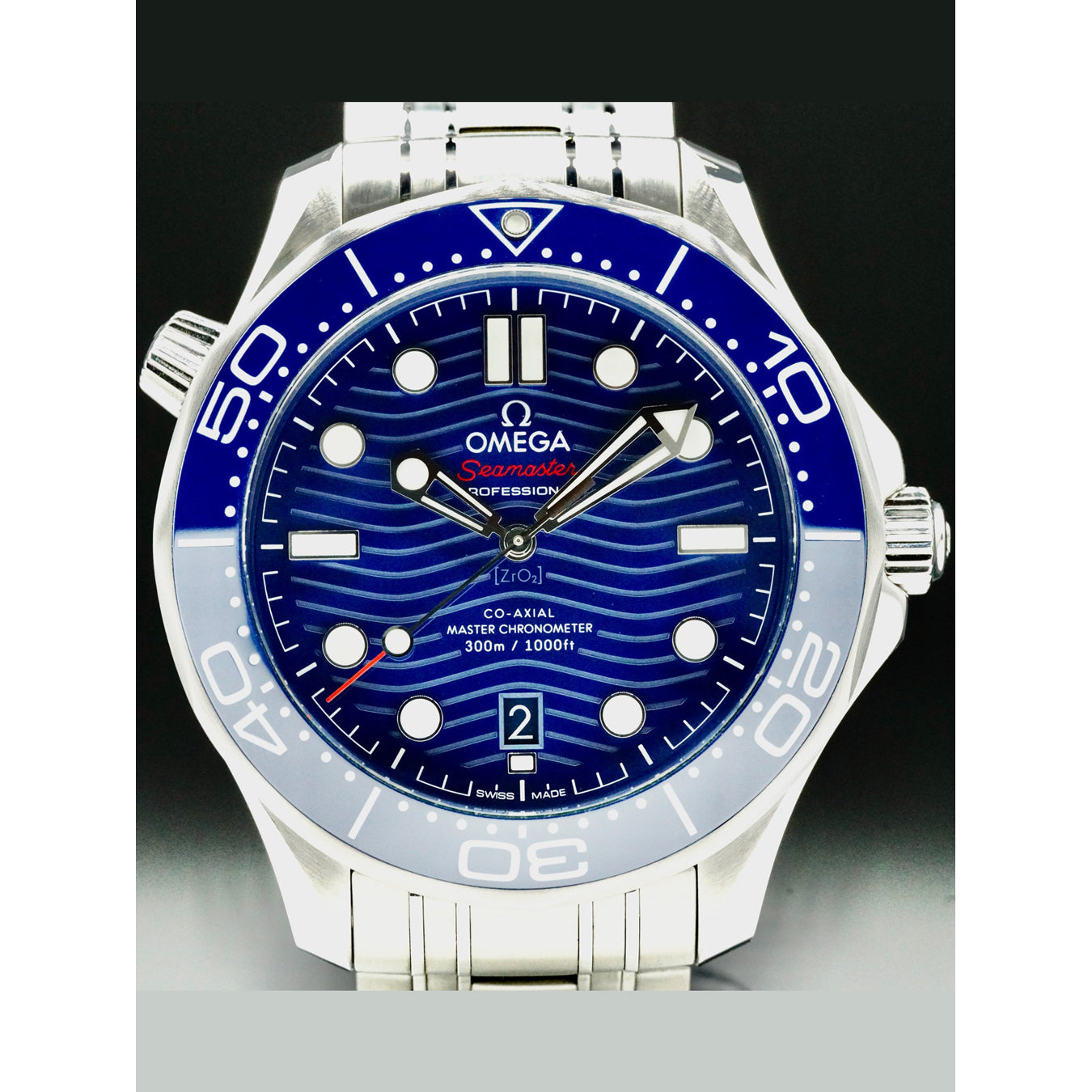 Omega 210.30.42.20.03.001 Seamaster Diver 300M Co-Axial Master Chronometer on Bracelet