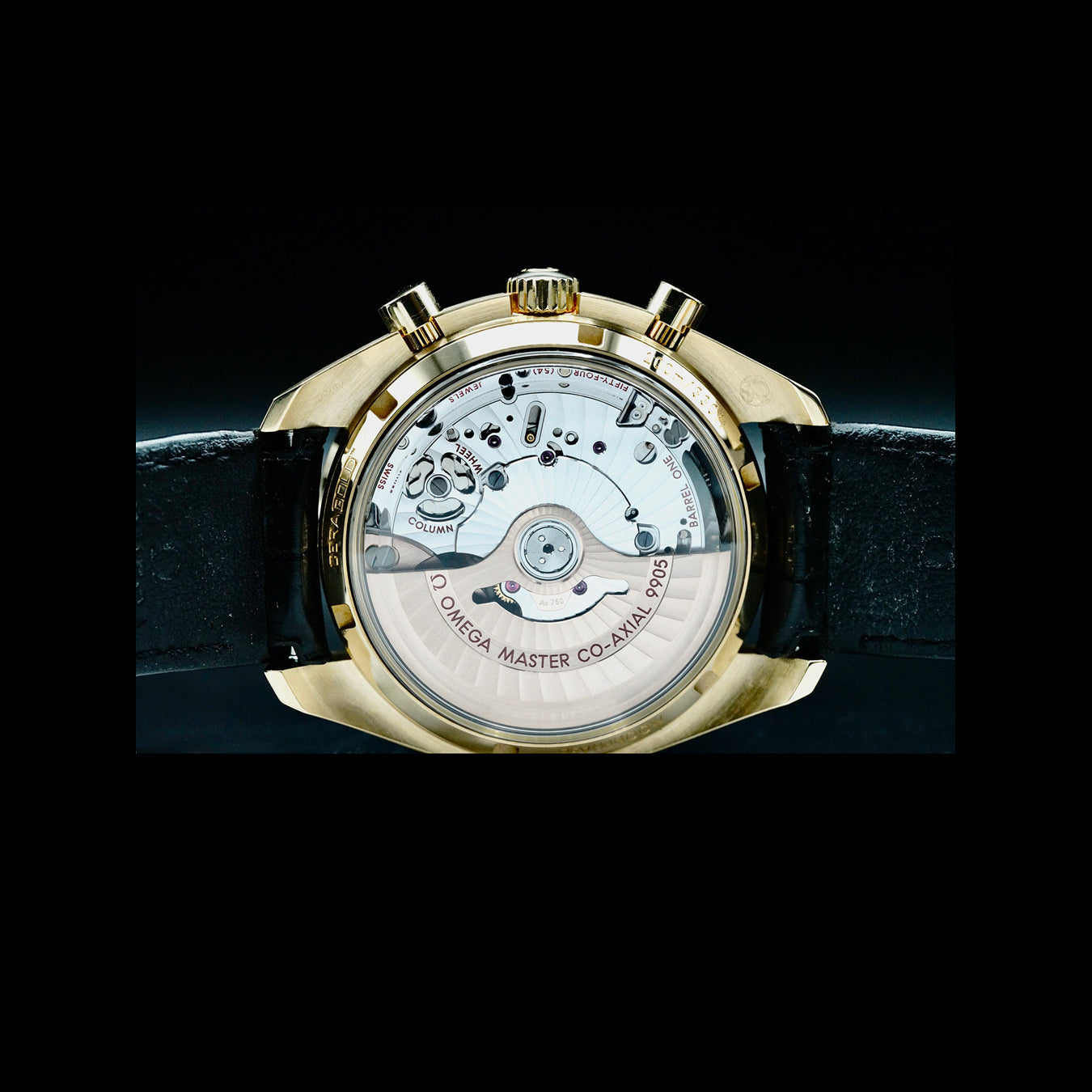 Omega Speedmaster Moonwatch Master Chronometer Moonphase Yellow Gold 304.63.44.52.02.001