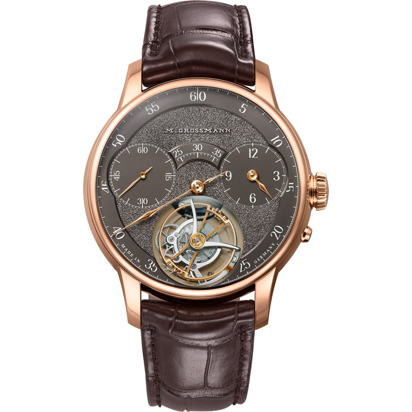 Moritz Grossmann Tourbillon Tremblage Rose Gold Argenté Dial