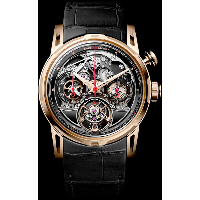 Louis Moinet LM-114.40.50 Impulsion Onix 18k Rose Gold & Titanium Limited Edition