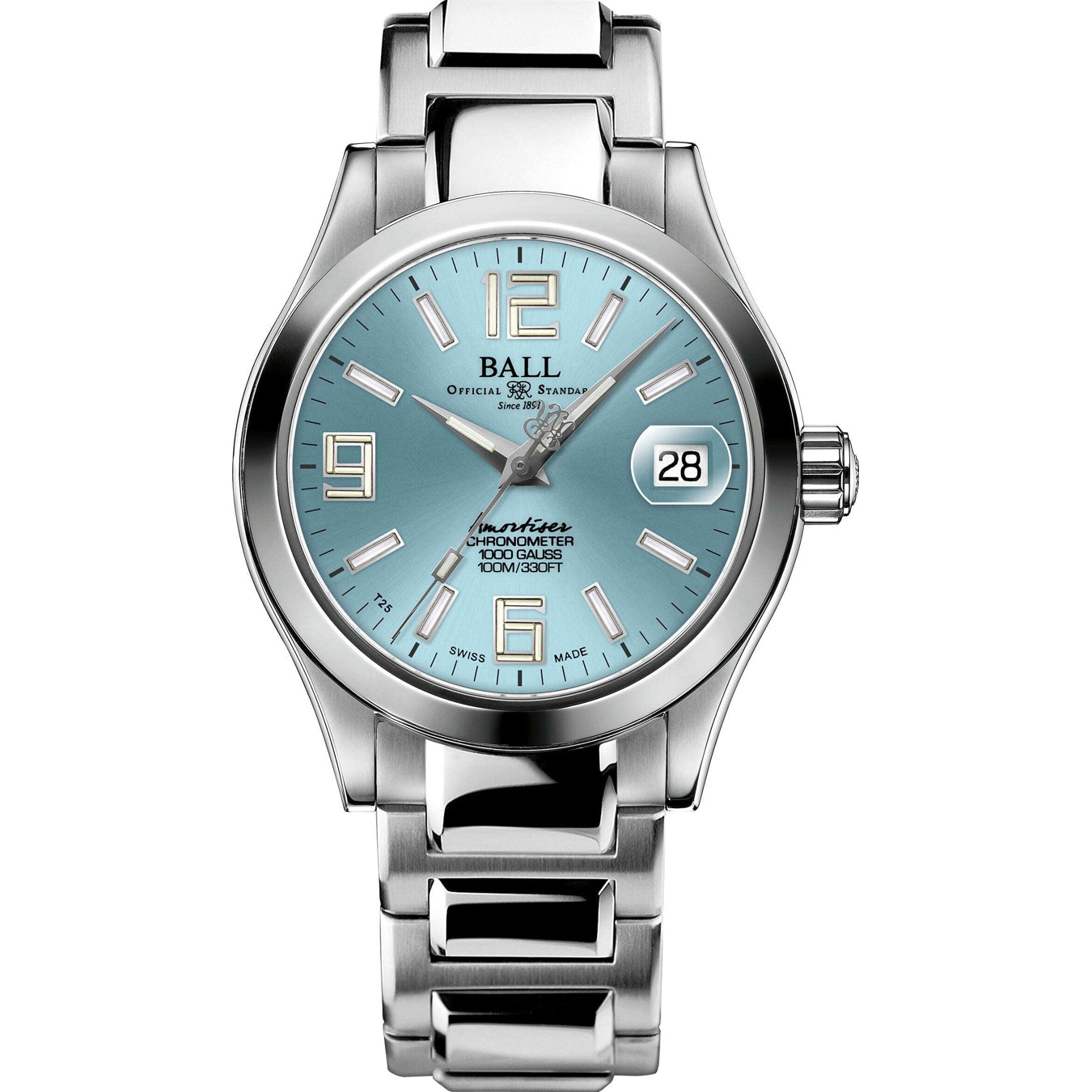 Ball NL9616C-S4CJ-IBE Engineer III Pioneer II Ice Blue Dial 36mm