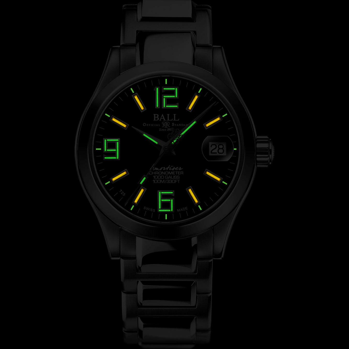 Ball NL9616C-S4CJ-BK Engineer III Pioneer II Black Dial 36mm