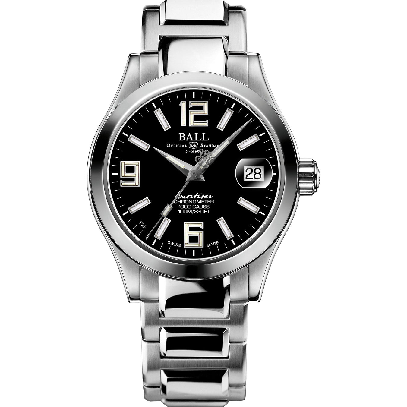 Ball NL9616C-S4CJ-BK Engineer III Pioneer II Black Dial 36mm