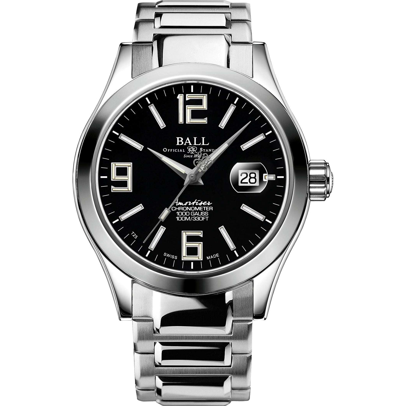 Ball NM9028C-S40CJ-BK Engineer III Pioneer II Black Dial 43mm