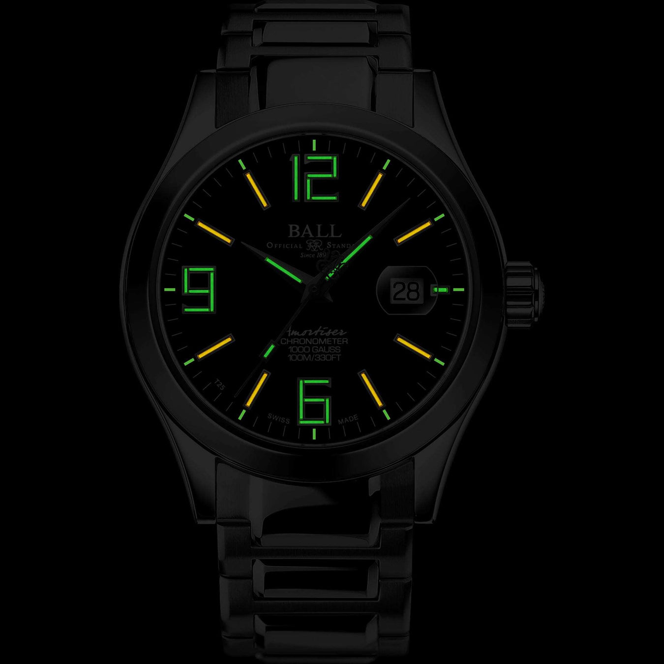 Ball NM9028C-S40CJ-BK Engineer III Pioneer II Black Dial 43mm