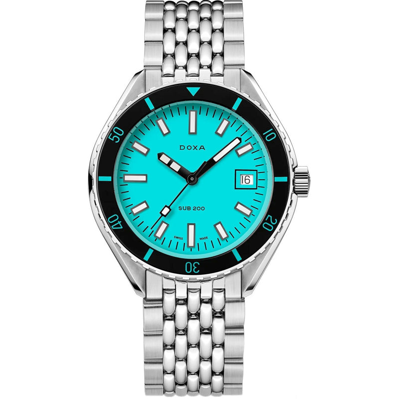 DOXA Sub 200 Aquamarine 799.10.241.10 on Bracelet