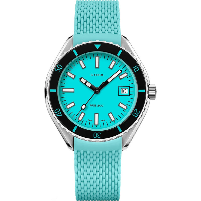 DOXA Sub 200 Aquamarine 799.10.241.25 on Strap