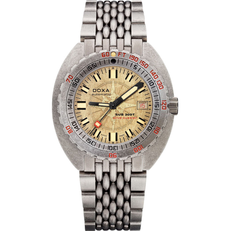 DOXA Sub 300T Clive Cussler 840.80.031.15 on bracelet