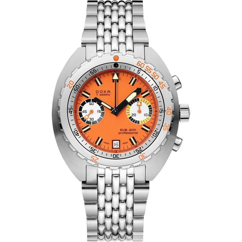 DOXA Sub 200 T.Graph Professional 805.10.351.10 on bracelet