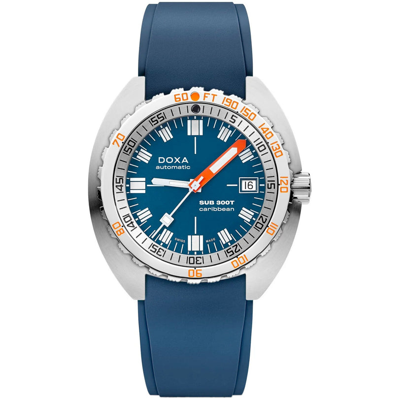 DOXA Sub 300T Caribbean 840.10.201.32 on Strap
