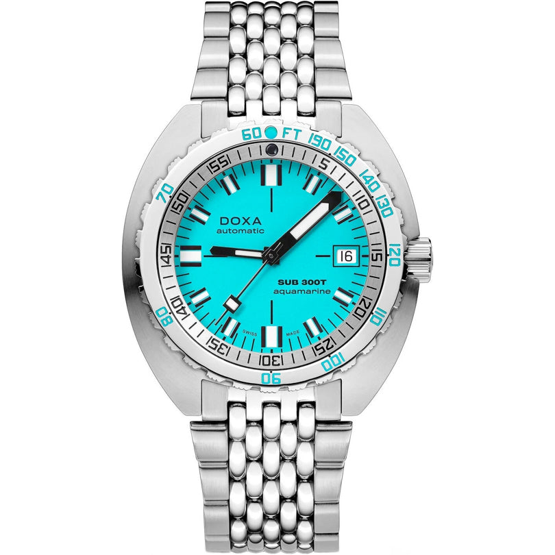 DOXA Sub 300T Aquamarine 840.10.241.10 on Bracelet