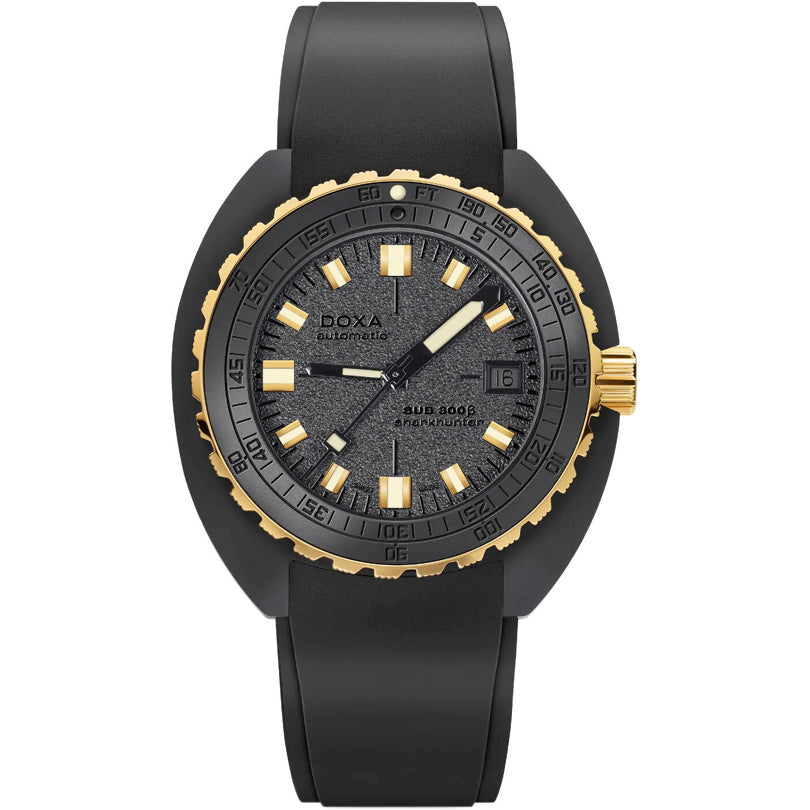 DOXA Sub 300 Beta Sharkhunter 830.20.101.20 on Strap