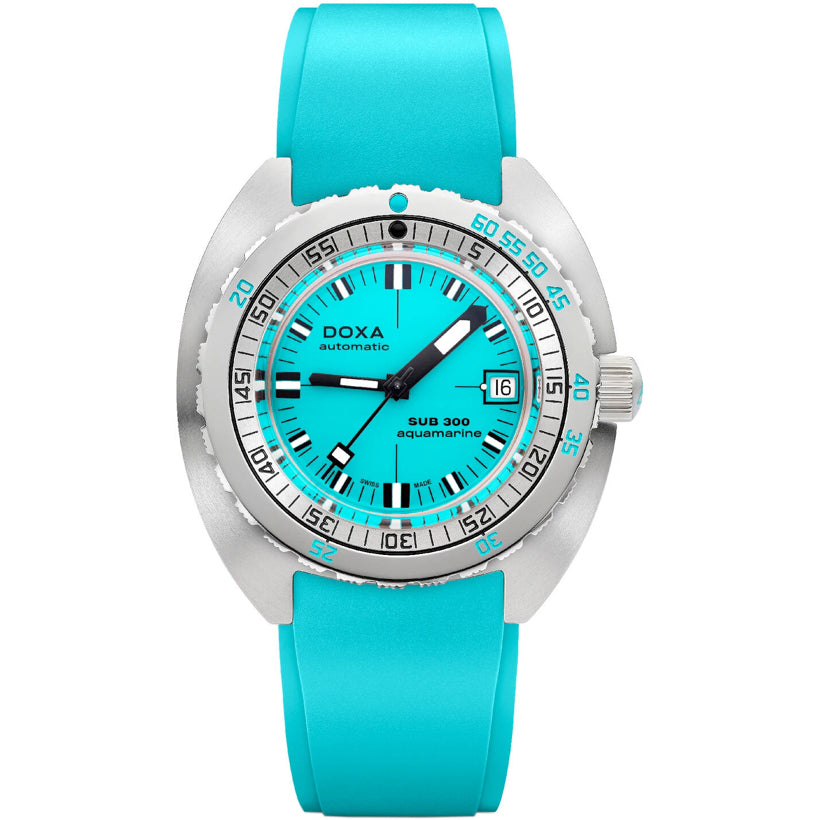 DOXA Sub 300 Aquamarine 821.10.241.25 on Strap
