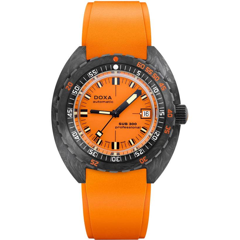 DOXA Sub 300 Carbon Professional 822.70.351.21 on Strap