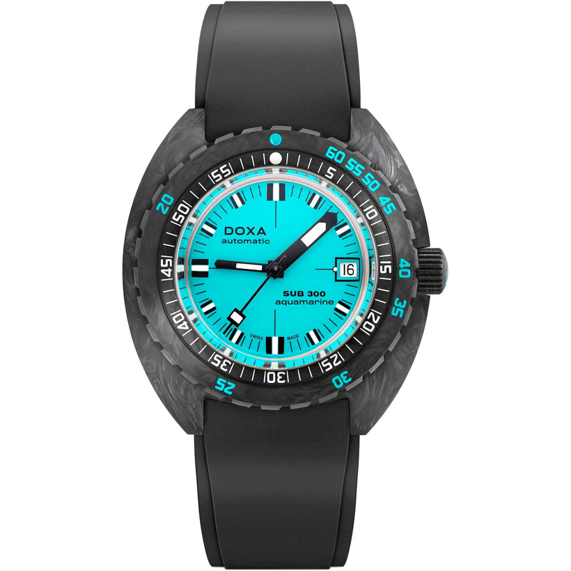 DOXA Sub 300 Carbon Aquamarine 822.70.241.20 on Strap