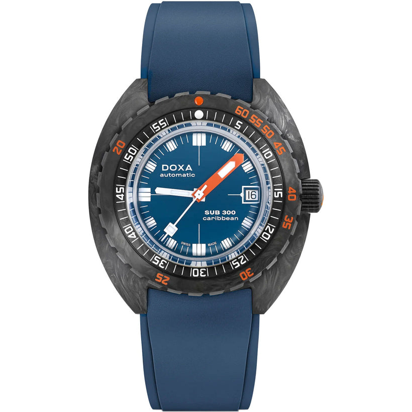DOXA Sub 300 Carbon Caribbean 822.70.201.32 on Strap