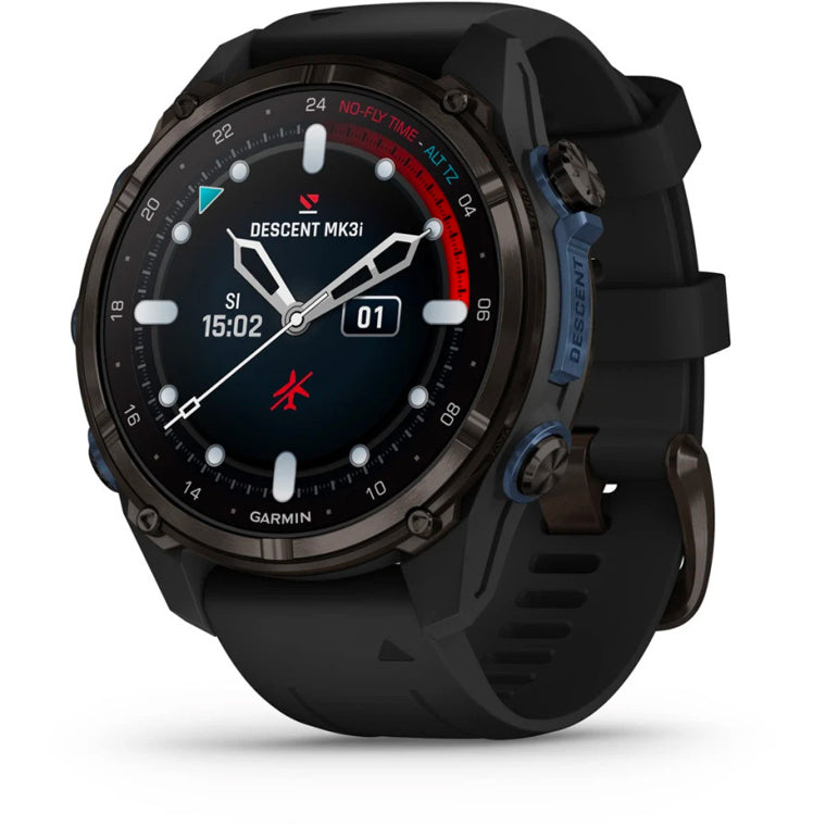 Garmin Descent Mk3i Carbon Gray DLC Titanium 43mm with Black Silicone Band