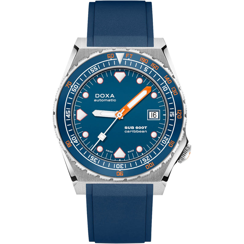 DOXA Sub 600T Caribbean 861.10.201.32 on Strap
