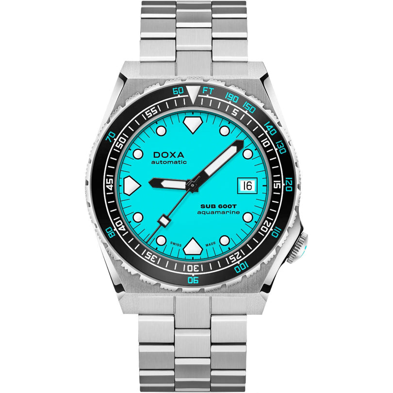 Doxa Sub 600T Aquamarine 861.10.241.10 on Bracelet