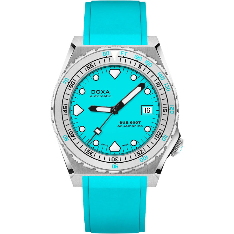 DOXA Sub 600T Aquamarine 862.10.241.25 on Strap