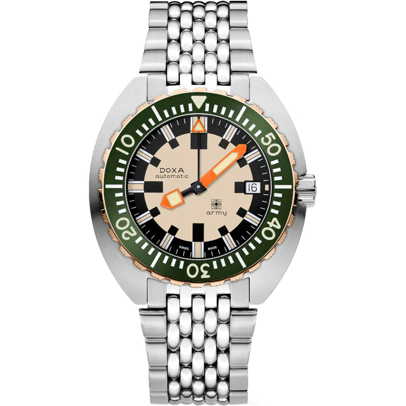 DOXA Army Bronze Bezel 785.60.031.10 on Bracelet