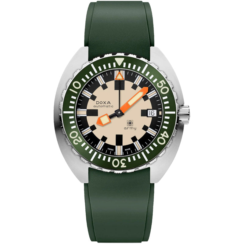 DOXA Army Stainless Steel Bezel 785.10.031G.26 on Strap