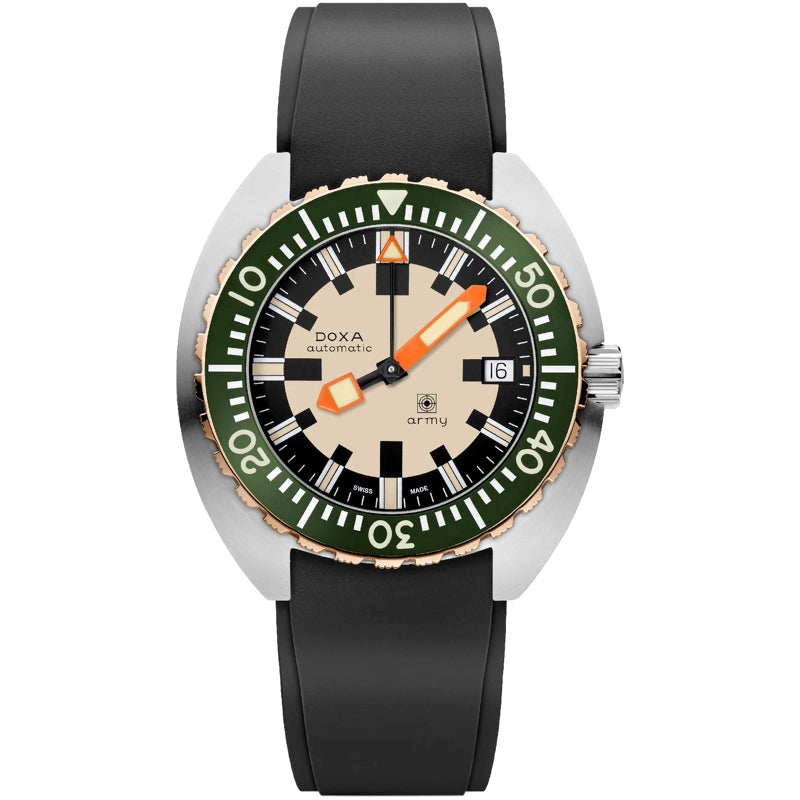 DOXA Army Bronze Bezel 785.60.031.20 on Strap