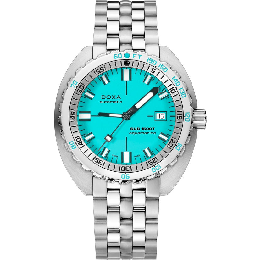 DOXA 1500T Aquamarine 883.10.241.10 on Bracelet