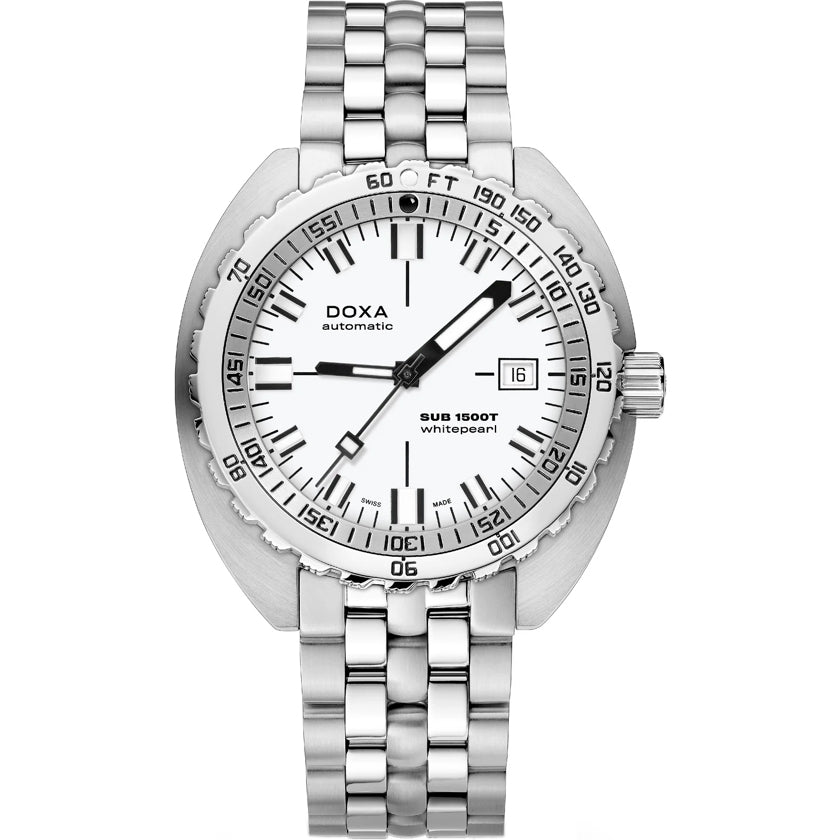 DOXA 1500T Whitepearl 883.10.011.10 on Bracelet