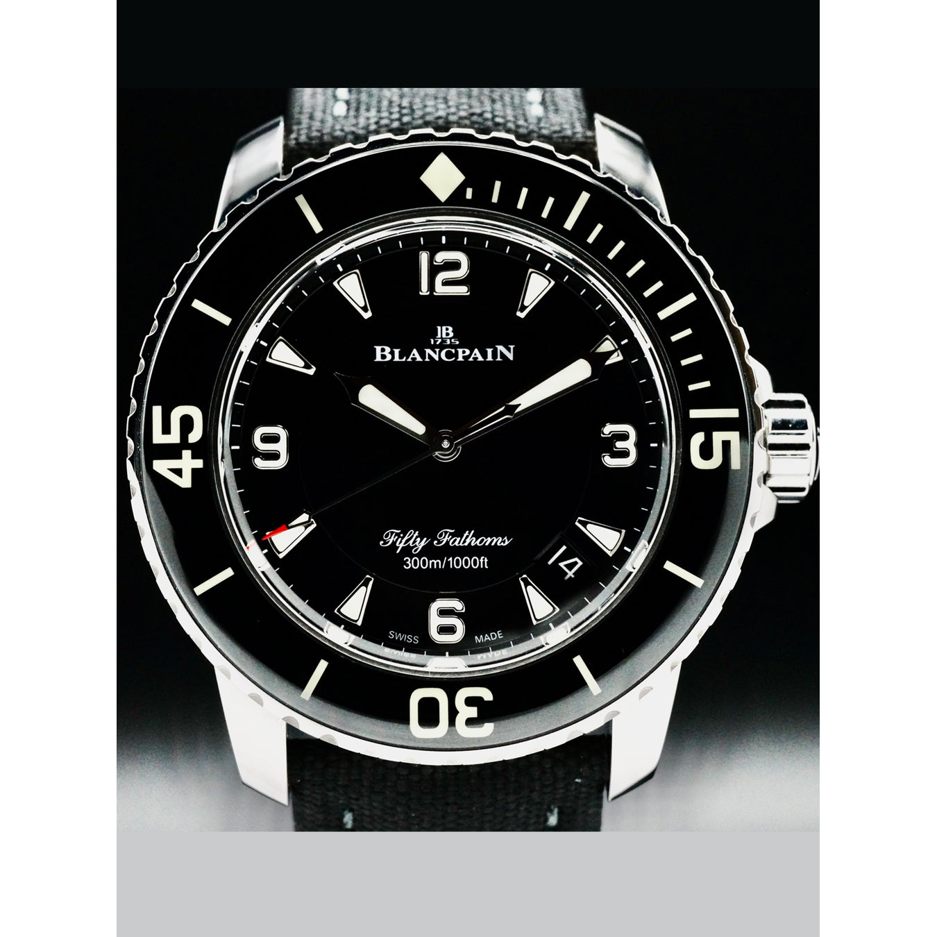 Blancpain 5015 1130 52A Fifty Fathoms Steel Black Dial
