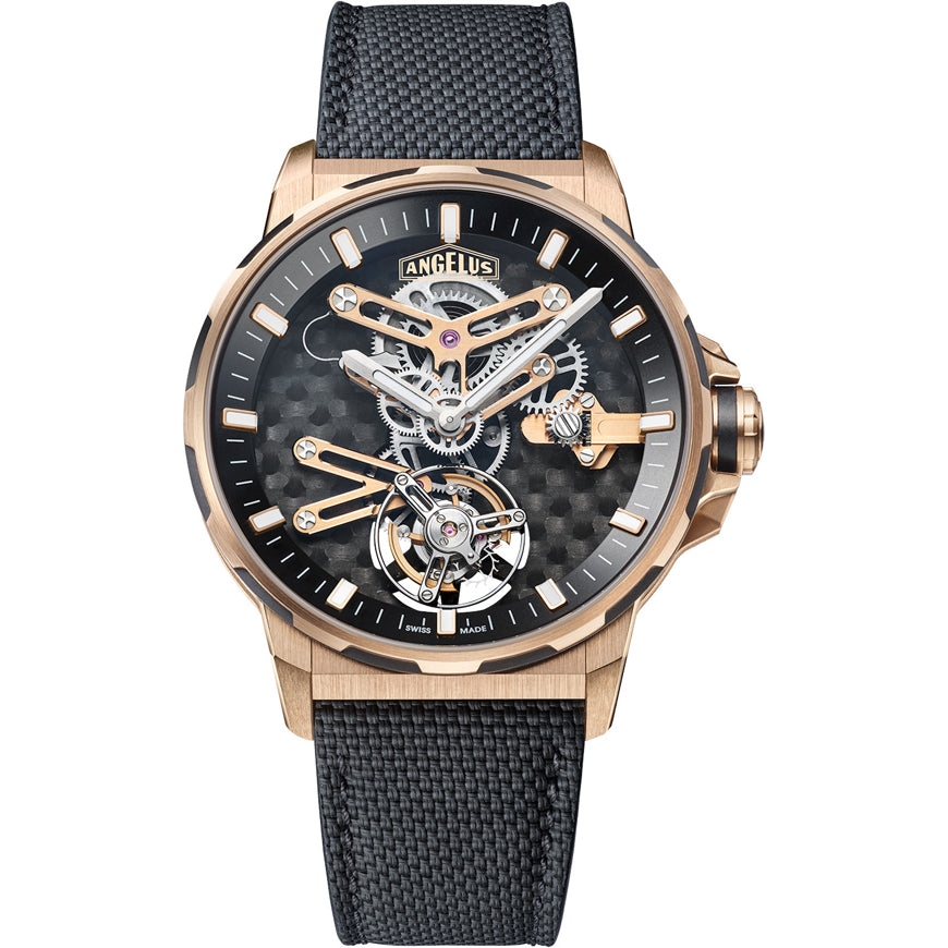 Angelus 0TCDB.B01A.K009B Gold & Carbon Flying Tourbillon